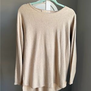 Michael Kors Beige Crewneck Knit Top